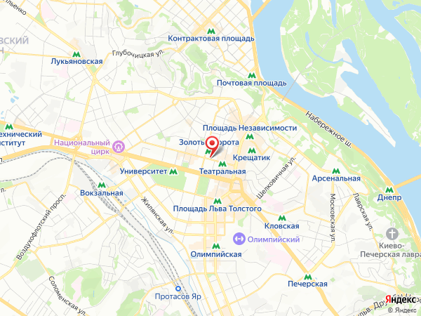 неподалёку от района Труханов остров